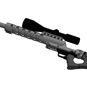 Alternative view of Serbu RN-50 Thumbhole Stock V2